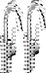 Single Handle Monoblock Bathroom Sink Faucet in Polished Chrome